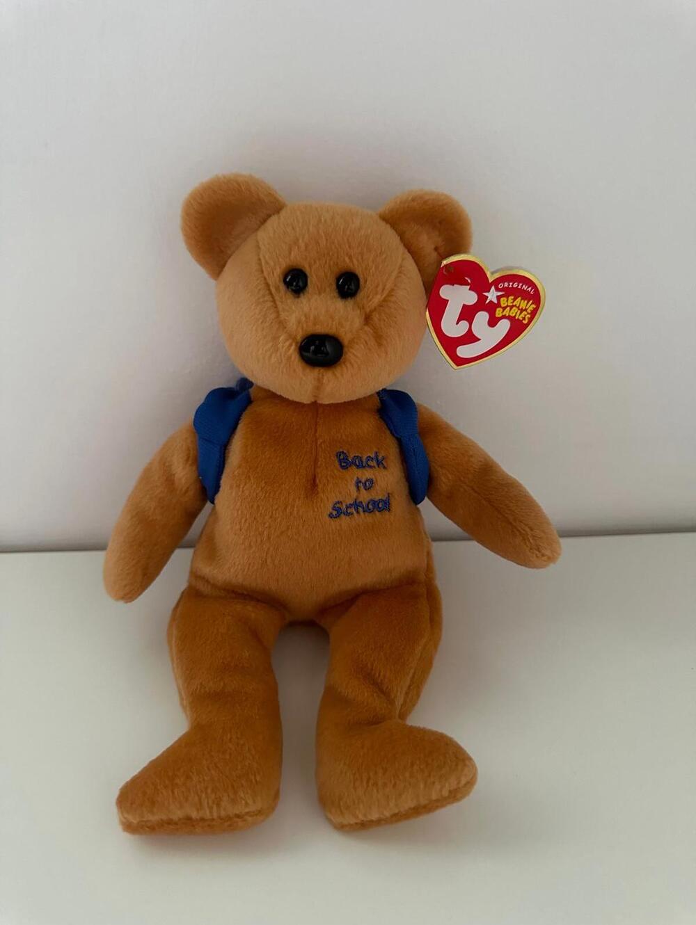 Ty Beanie Baby “Books” the Adorable Back to School Bear - Blue Version(8.5 inch)